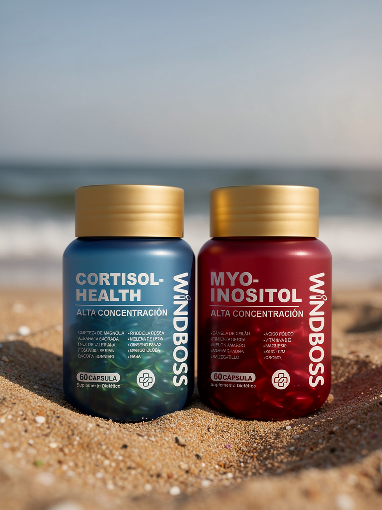 SERENOVA Pack Bienestar — Cortisol Health + Myo-Inositol | Sistema 2 en 1 | 120 Cápsulas