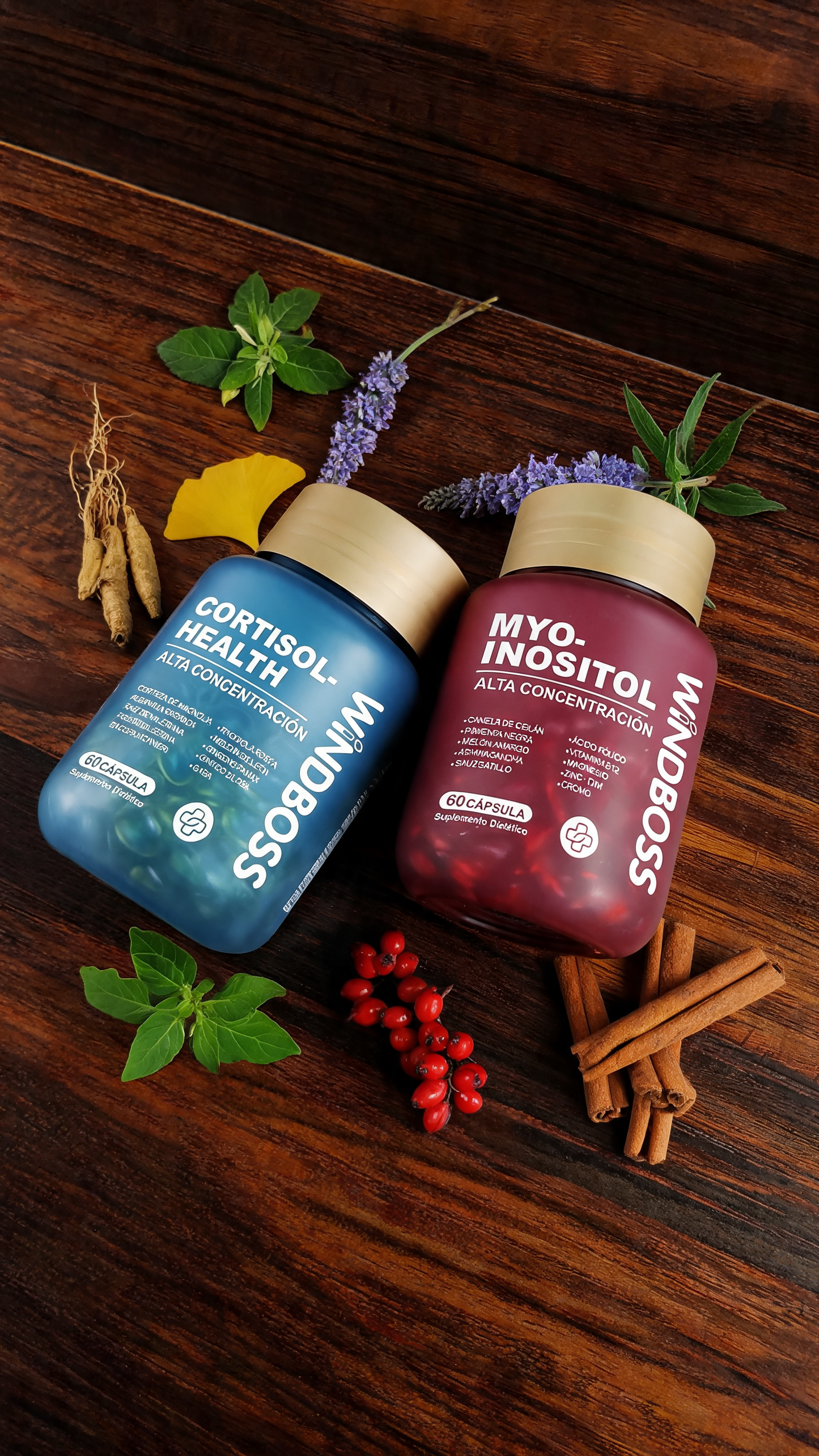 SERENOVA Pack Bienestar — Cortisol Health + Myo-Inositol | Sistema 2 en 1 | 120 Cápsulas